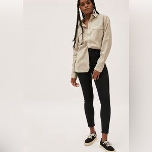 Everlane Authentic Stretch High-Rise Skinny Black Jeans